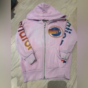 Kids pink Aviator Nation hoodie